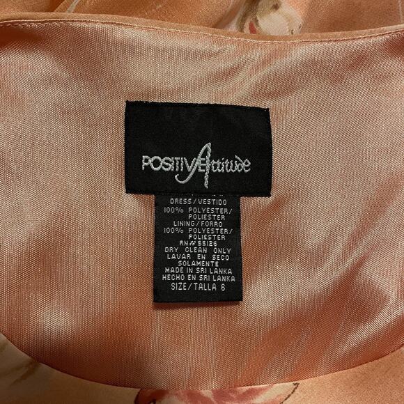 Positive Attitude Dress Womens 6 Floral Sleeveless Maxi Formal Elegant Special - Picture 4 of 7